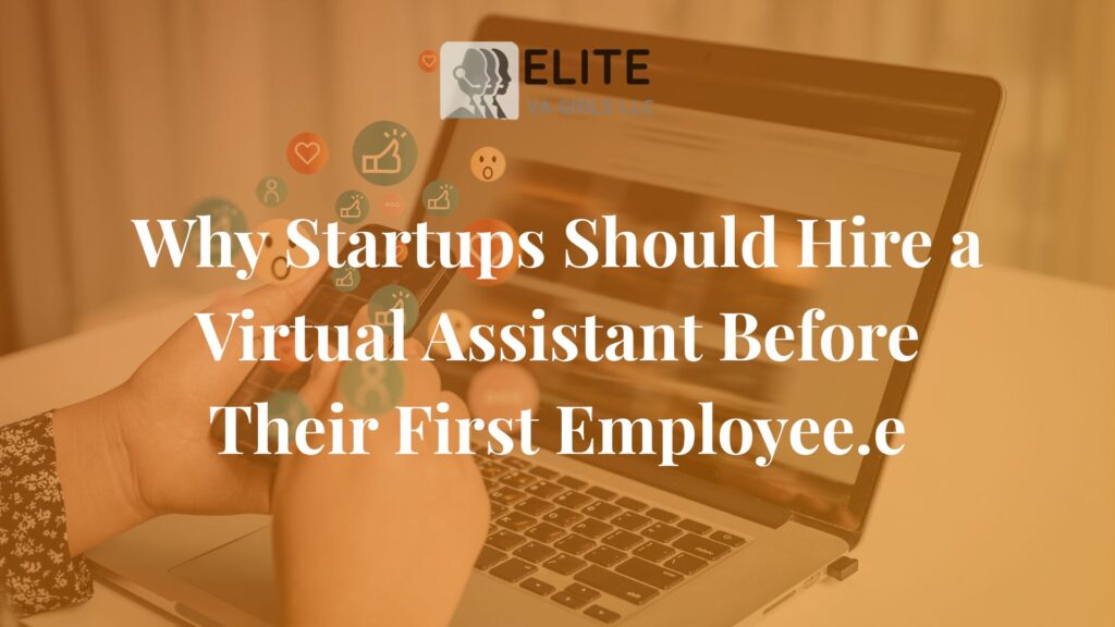 virtual assistant for startups working on laptop
